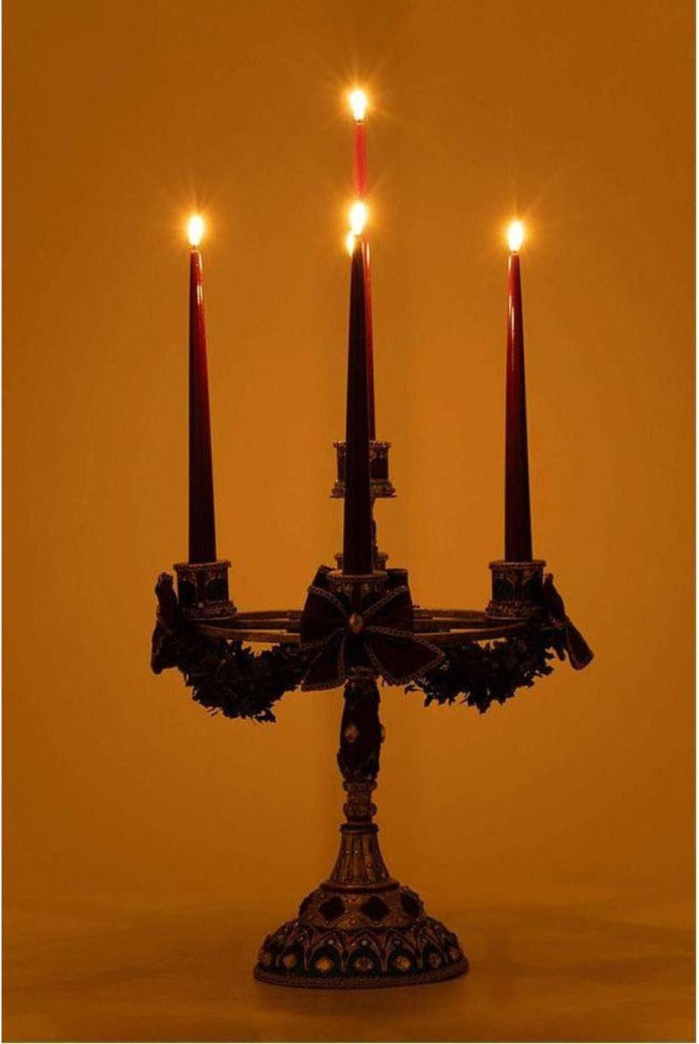31" Christmas Castle Candelabra