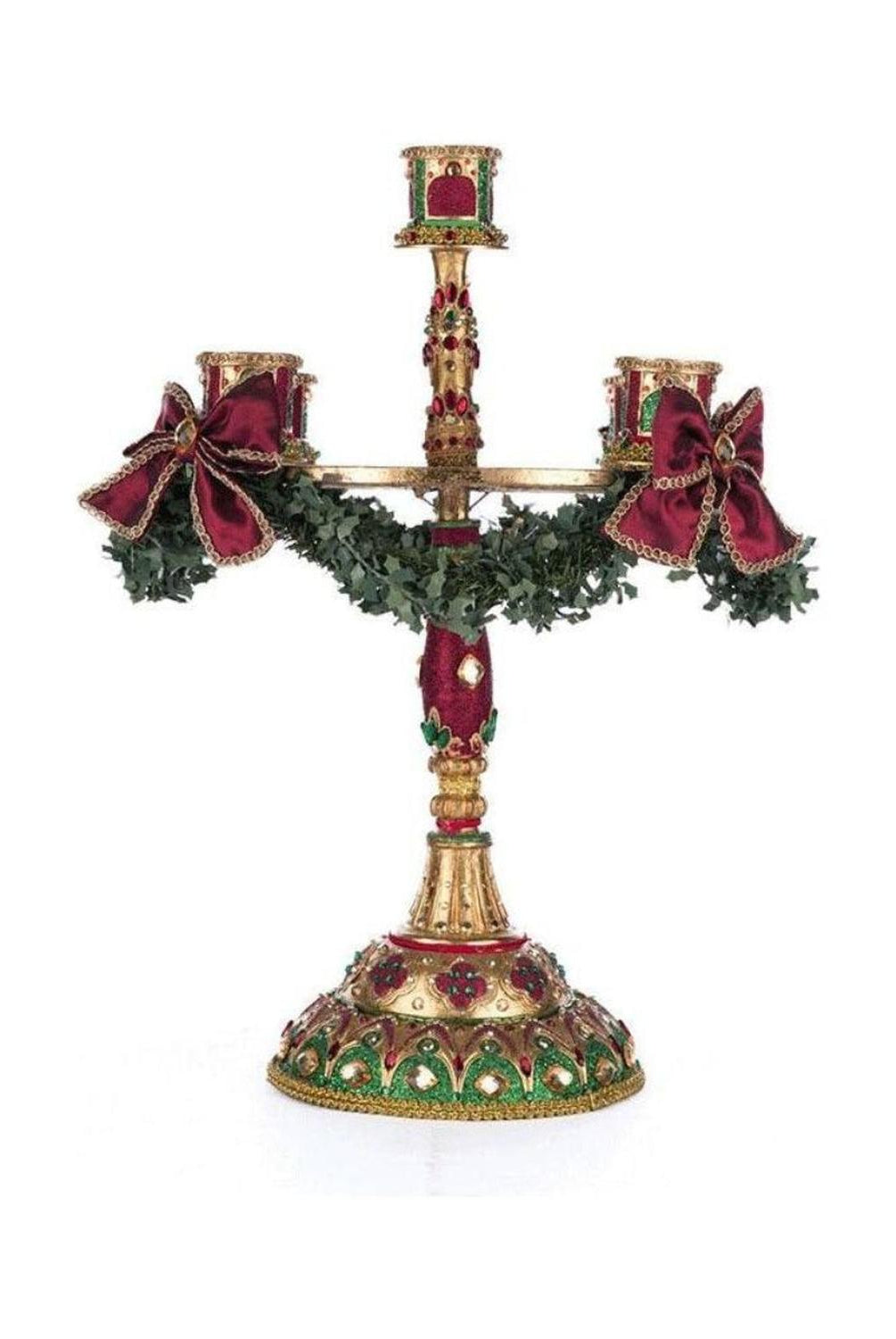 31" Christmas Castle Candelabra