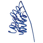 Shop For 31" Curly Glitter Ribbon Spray: Royal Blue