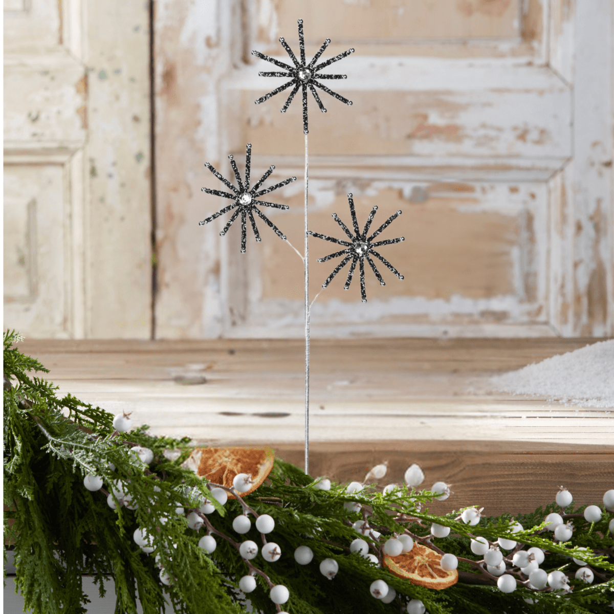 Shop For 31" Diamond Bead Snowflake Spray