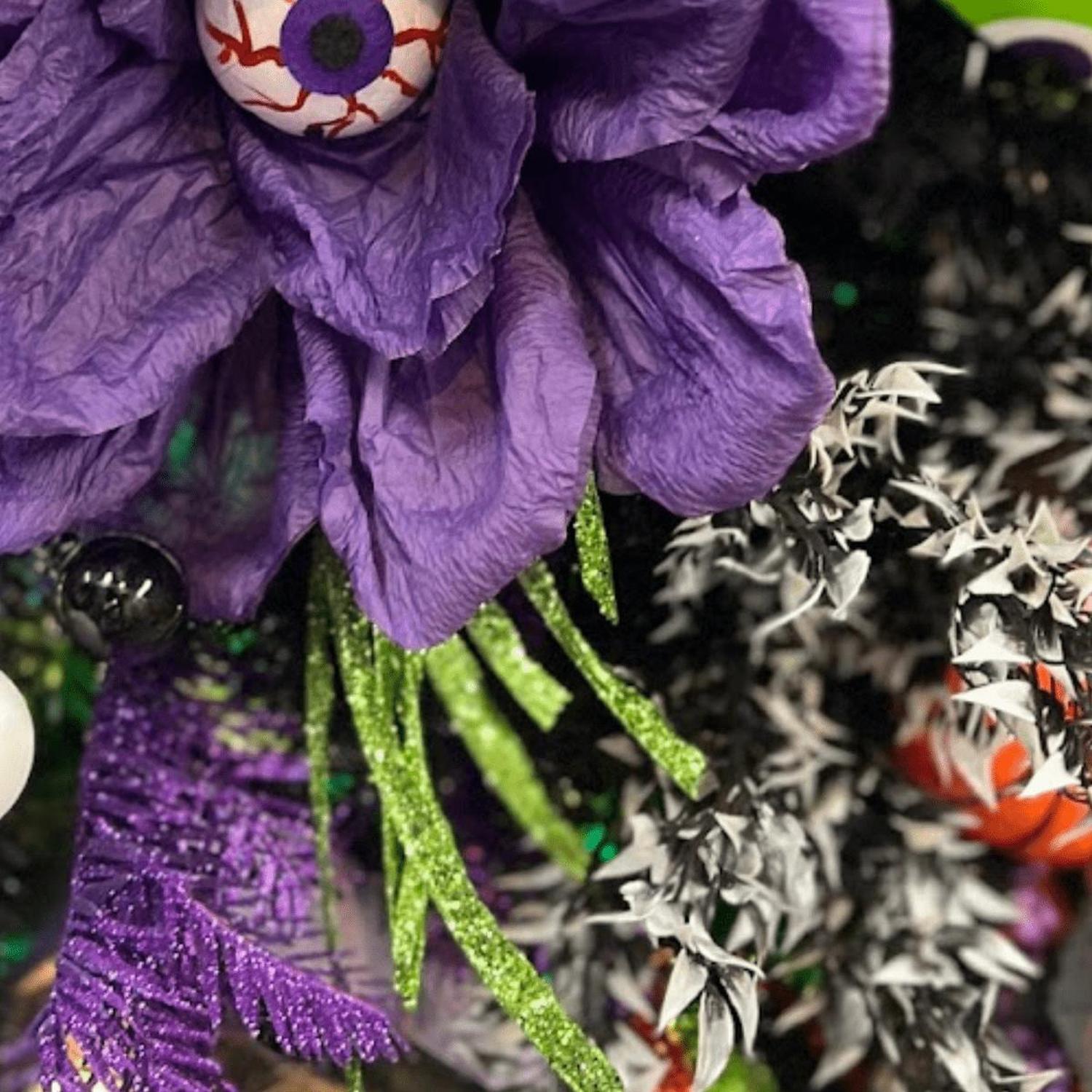 Shop For 31" Glittered Paper Grass Spray: Lime Green