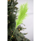 Shop For 32" Fabric Grass Plume Spray: Lime Green
