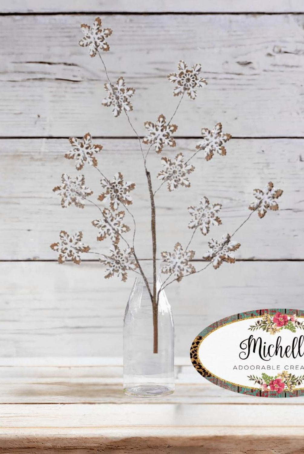 Shop For 32" Gingerbread Snowflake Spray