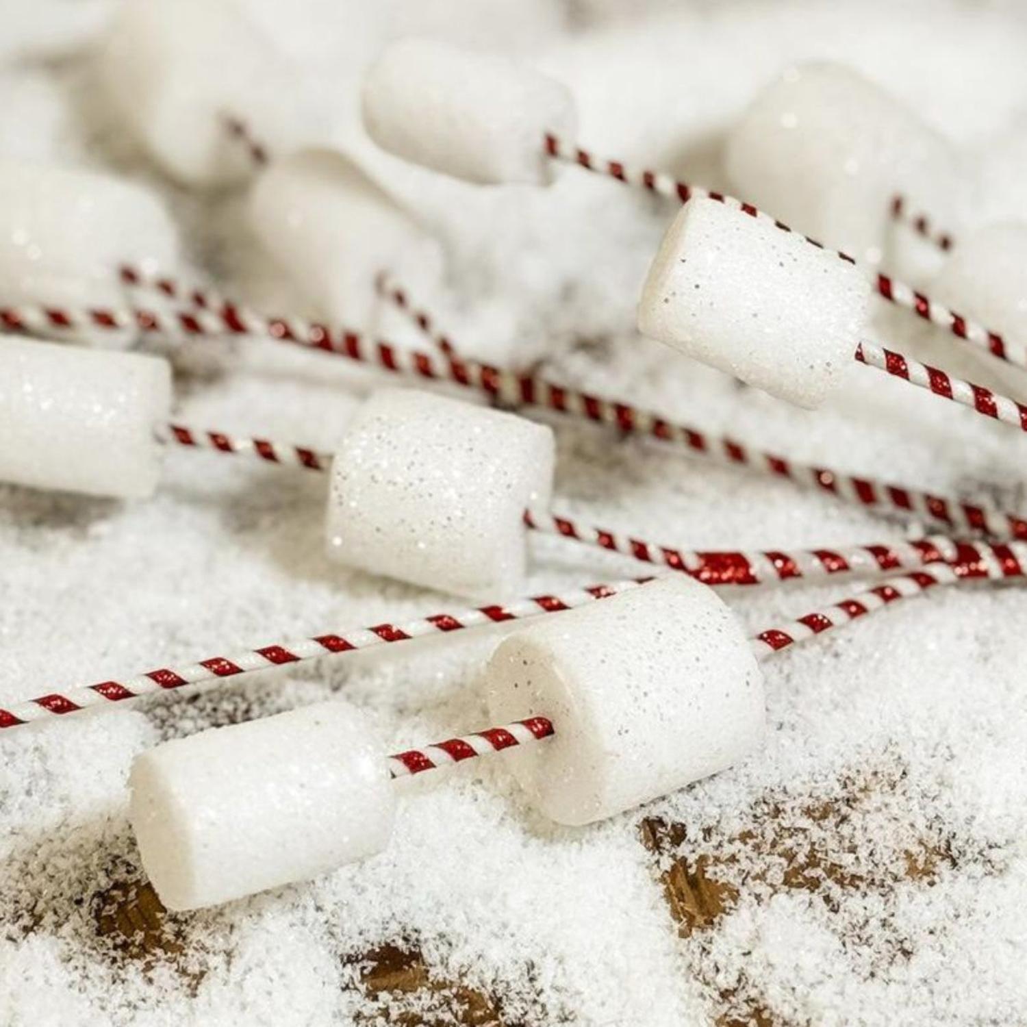 Shop For 32" Glittered Marshmallow Spray