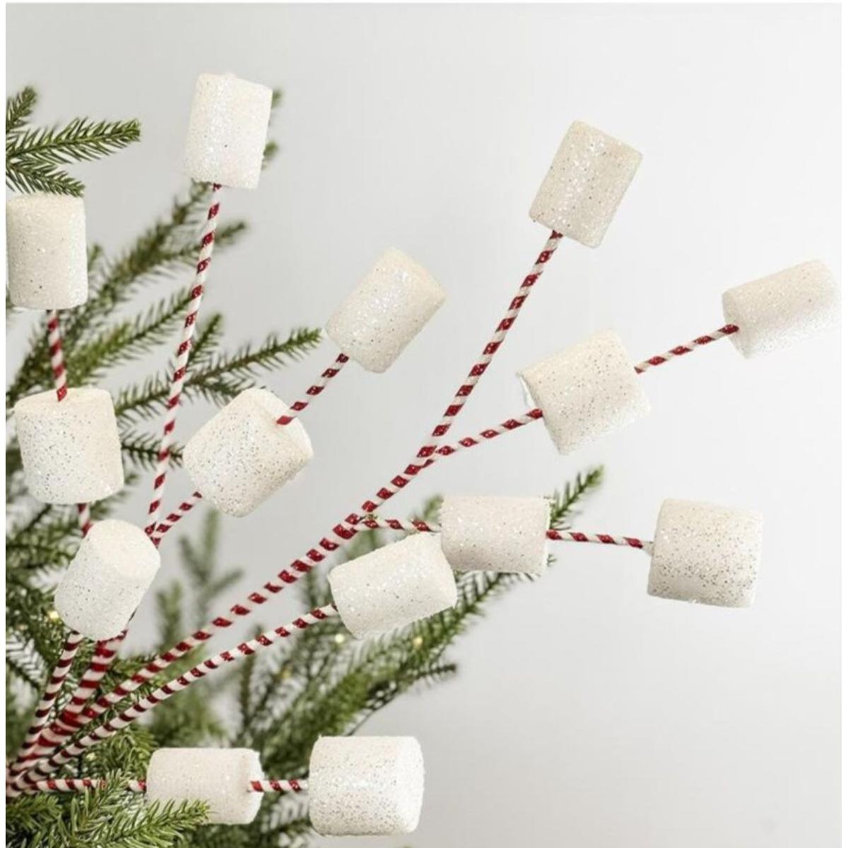 Shop For 32" Glittered Marshmallow Spray