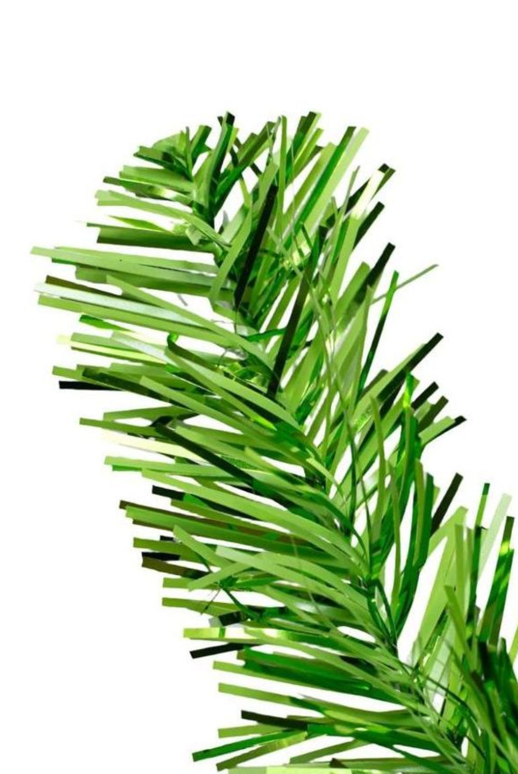 Shop For 32" Green Tinsel Teardrop Swag, Unlit at Michelle's aDOORable Creations