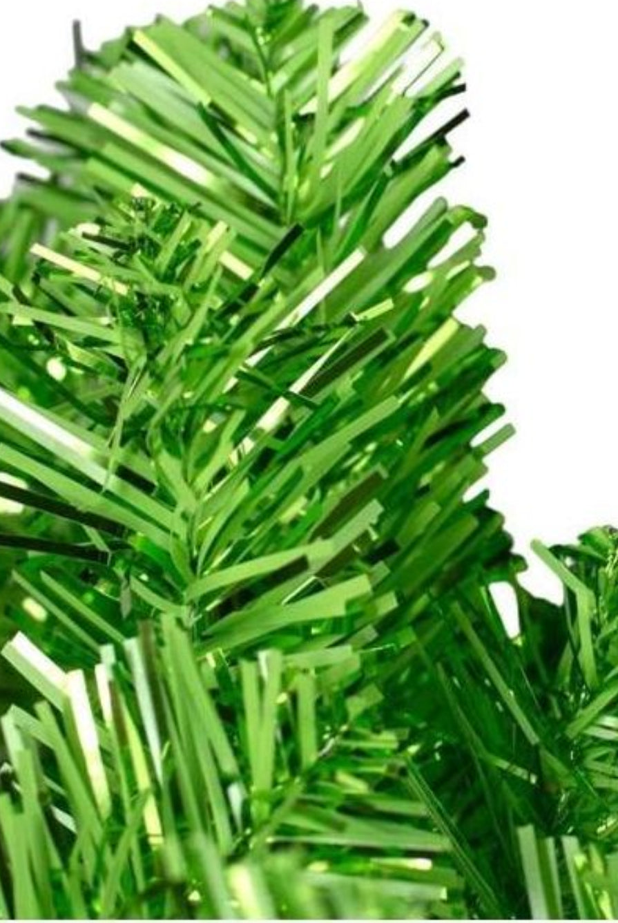 Shop For 32" Green Tinsel Teardrop Swag, Unlit at Michelle's aDOORable Creations