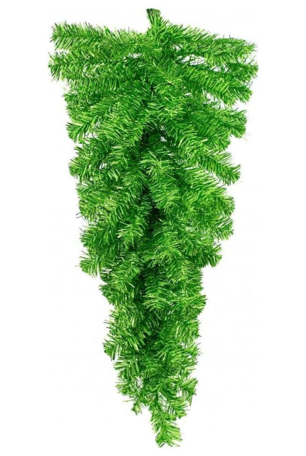 Shop For 32" Green Tinsel Teardrop Swag, Unlit at Michelle's aDOORable Creations