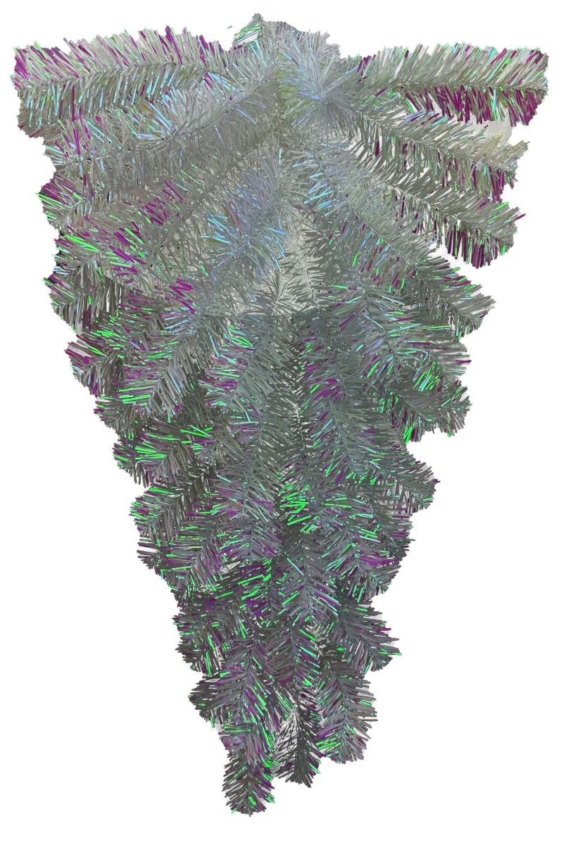 Shop For 32" Pine Teardrop Swag: Iridescent White