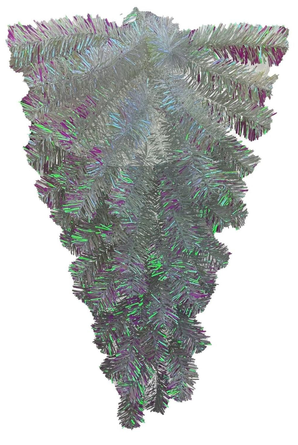 Shop For 32" Pine Teardrop Swag: Iridescent White