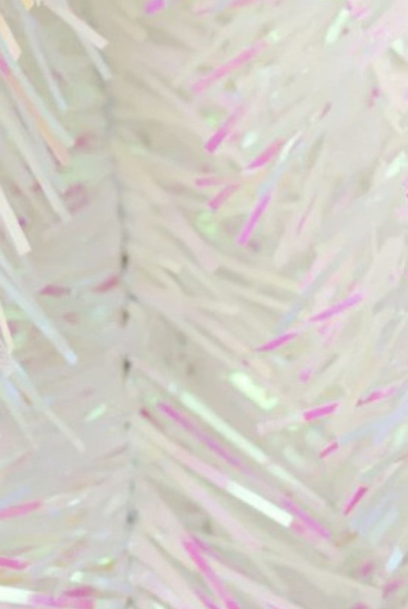 Shop For 32" Pine Teardrop Swag: Iridescent White