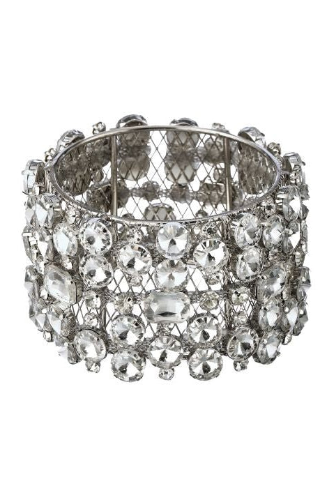 Shop For 3.25 inch Faux Diamond Cuff Ring