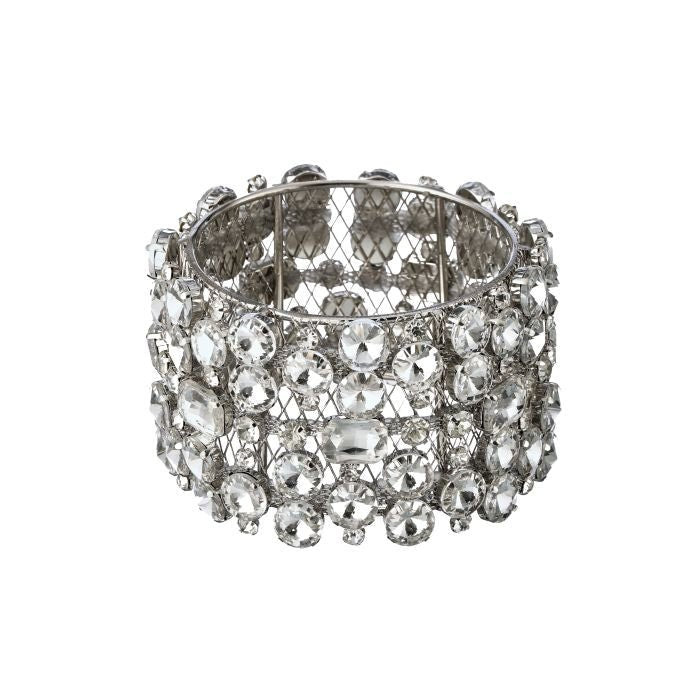 Shop For 3.25 inch Faux Diamond Cuff Ring