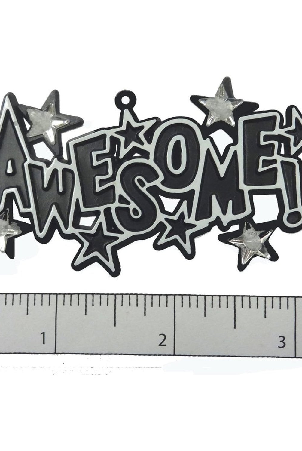 Shop For 3.25in Awesome Charm with Rhinestone Stars: Black