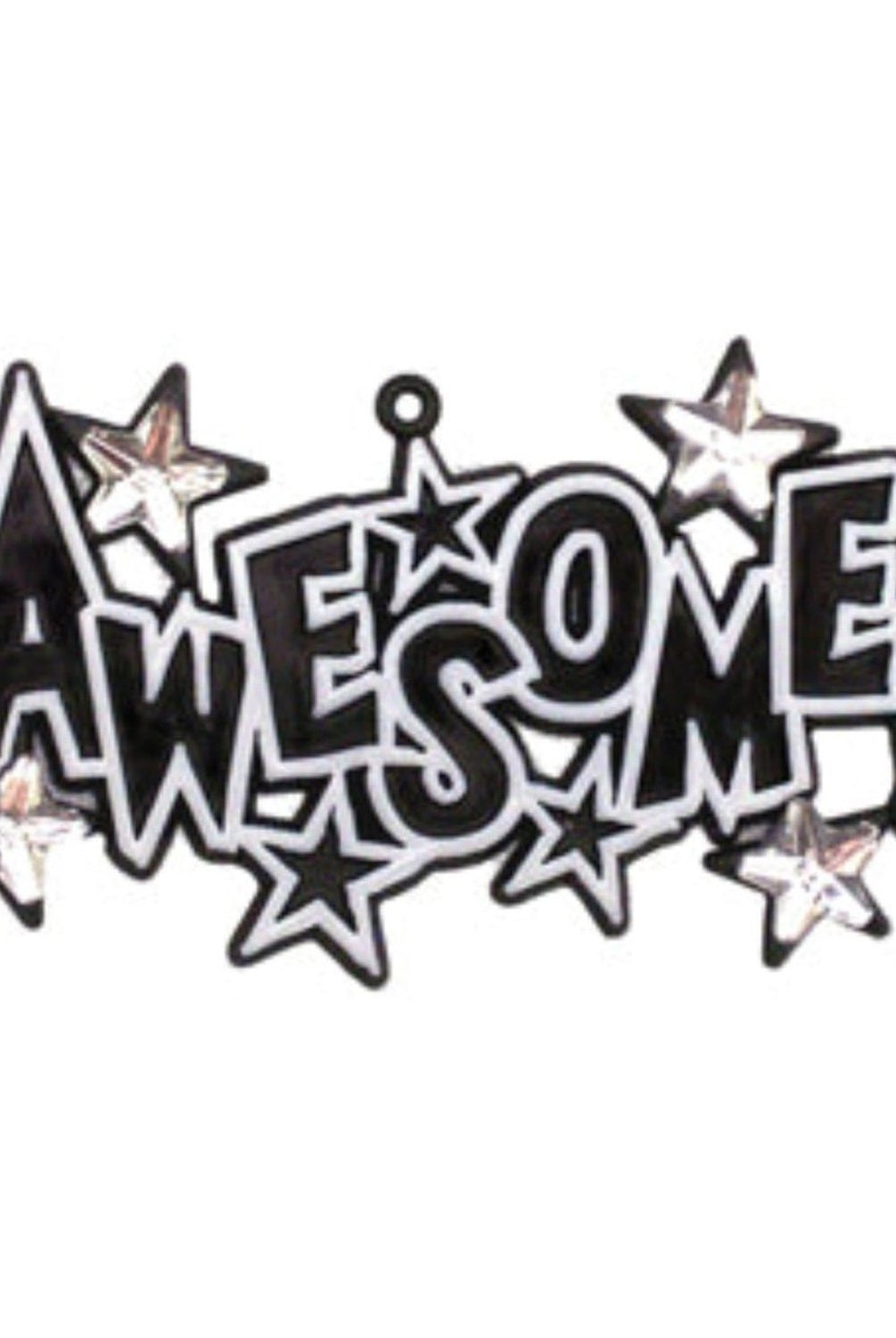 Shop For 3.25in Awesome Charm with Rhinestone Stars: Black