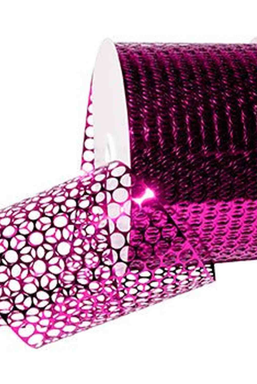 Shop For 3.25in Poly Honeycomb Ribbon: Cerise (10 Yards)