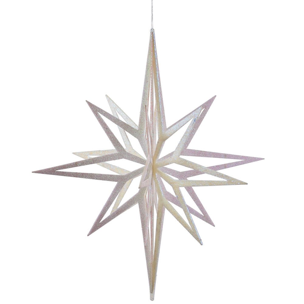 Shop For 32in White Iridescent Star Christmas Ornament