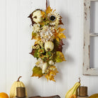 Shop For 33” Fall Sunflower, Hydrangea, Pumpkin Teardrop