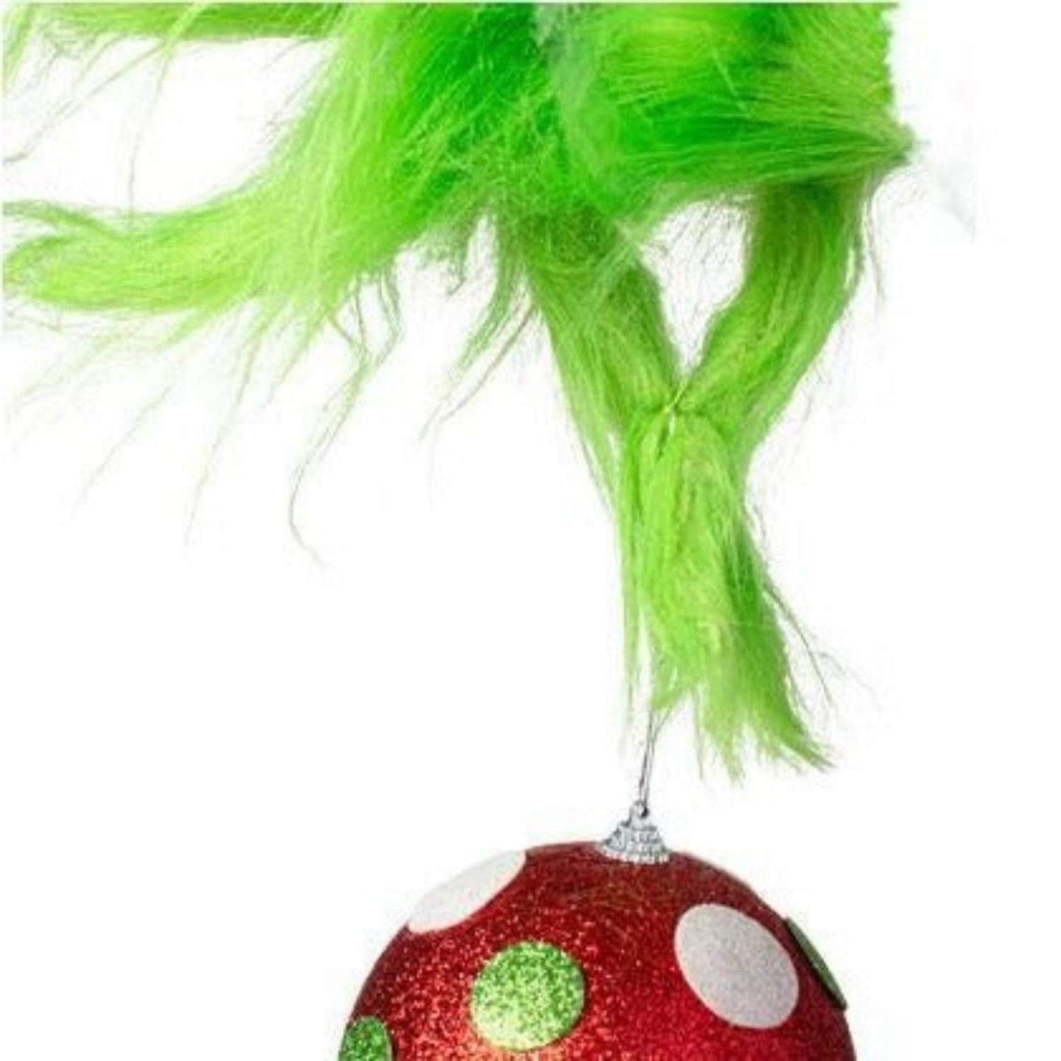 33" Furry Green Monster Hand Ornament