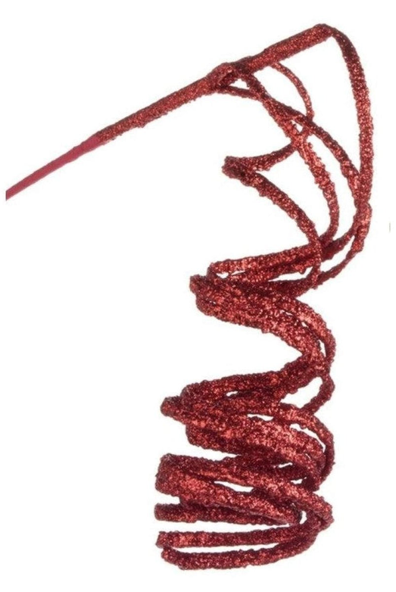 Shop For 33" Glittered Spring Spray, Red or Green