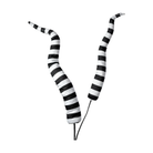 Shop For 34" Stripe Horn Spray: Black & White