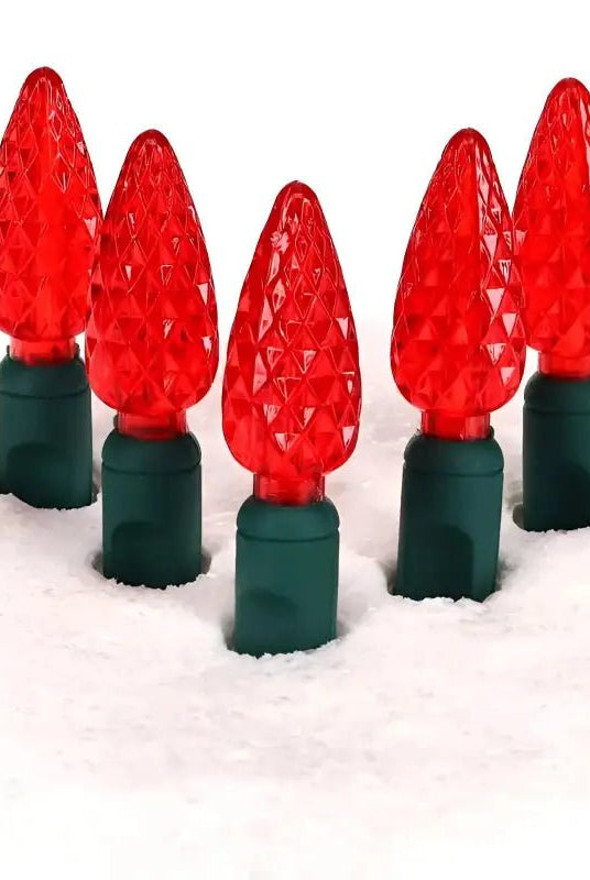 Shop For 35 C6 Red LED Christmas Lights, 4" Spacing