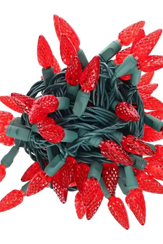 Shop For 35 C6 Red LED Christmas Lights, 4" Spacing