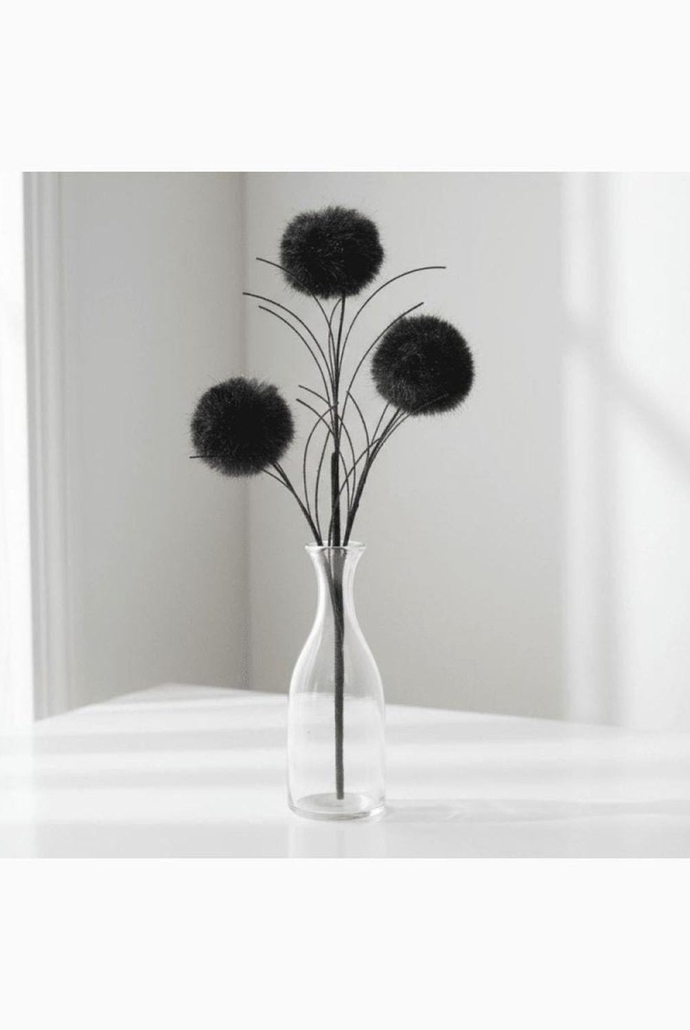 Shop For 35" Glitter Pom Pom Spray: Black