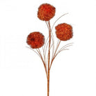 Shop For 35" Glitter Pom Pom Spray: Orange