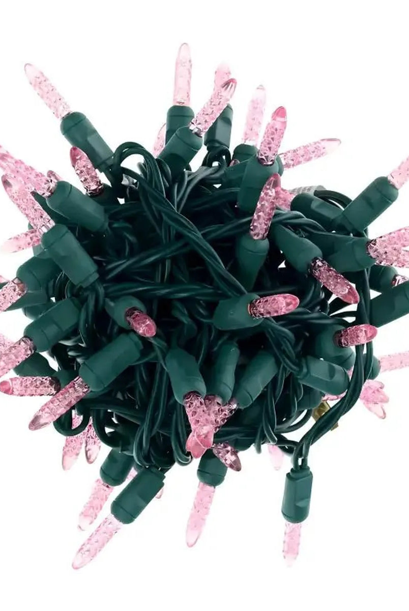 Shop For 35 M5 Pink LED Christmas Lights, 4" Spacing