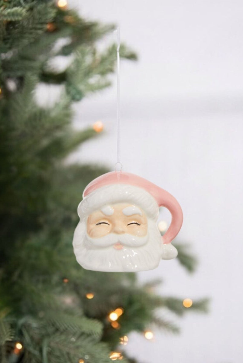 Shop For 3.5" Pink Santa Ornament
