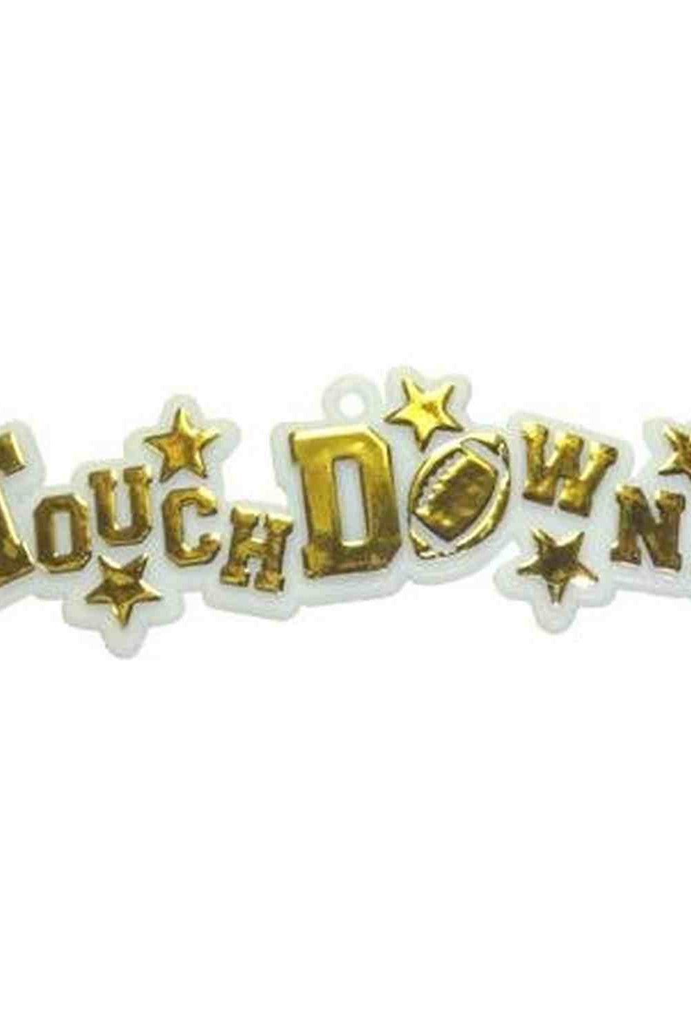 Shop For 3.5" Touchdown Charm: White/Gold