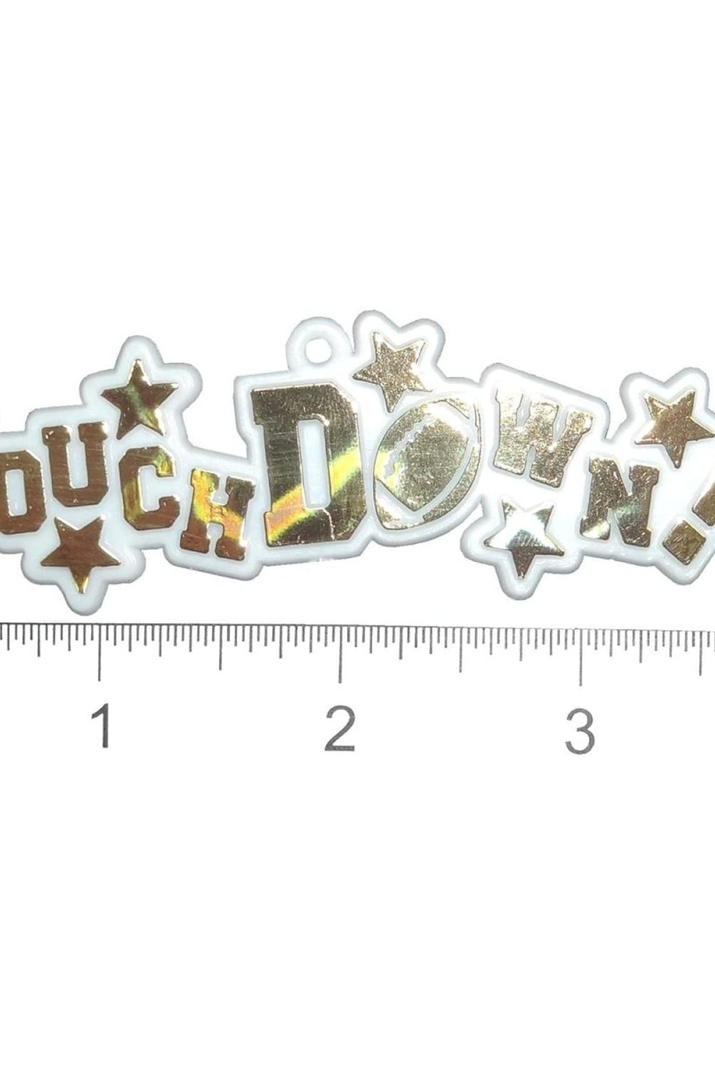 Shop For 3.5" Touchdown Charm: White/Gold