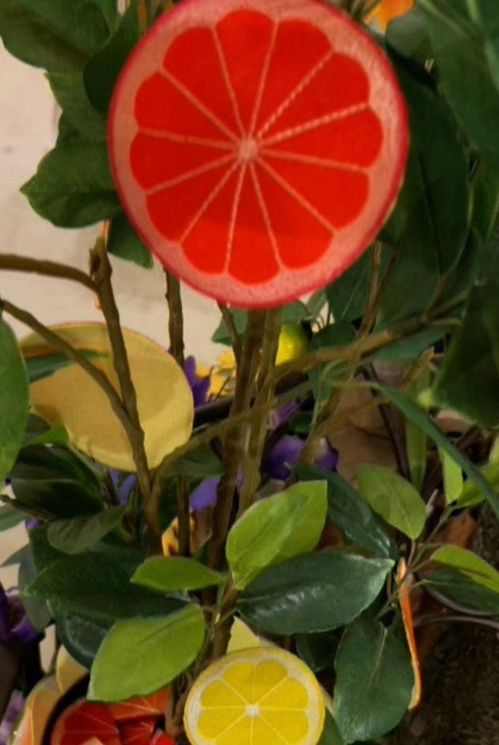 3.5in Felt Citrus Fruit Garland (5 Yards)