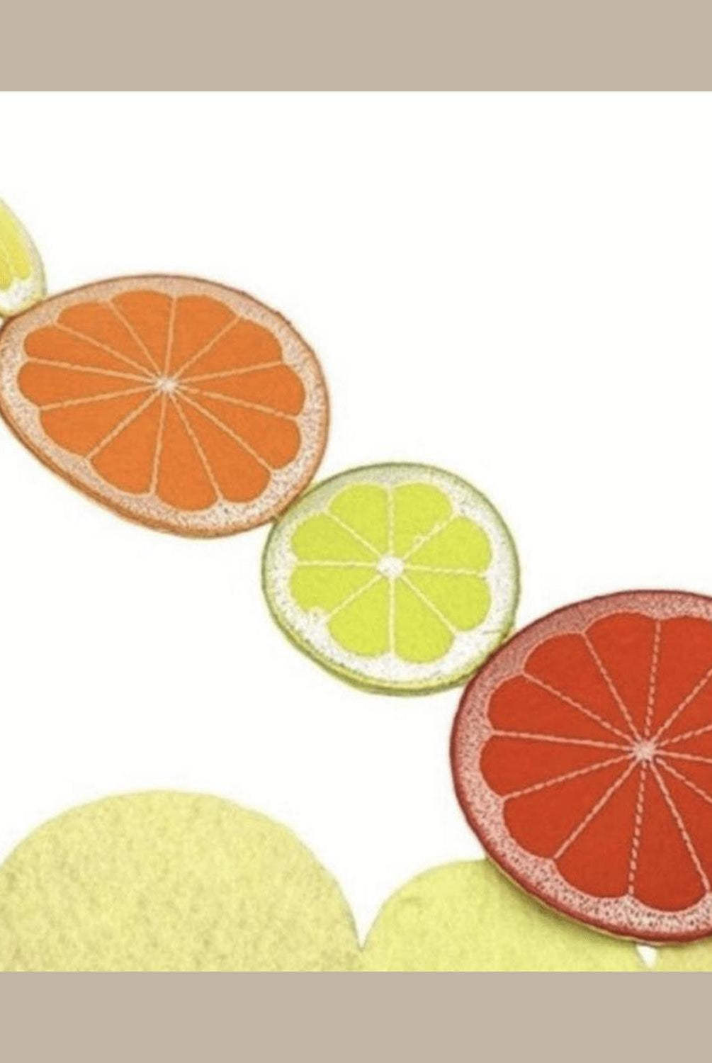 Shop For 3.5in Felt Citrus Fruit Garland (5 Yards)