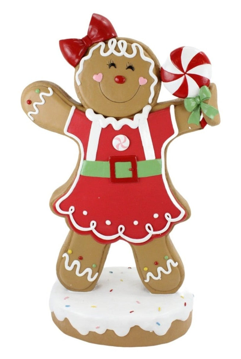 Shop For 35in Gingerbread Girl Decor Figurine