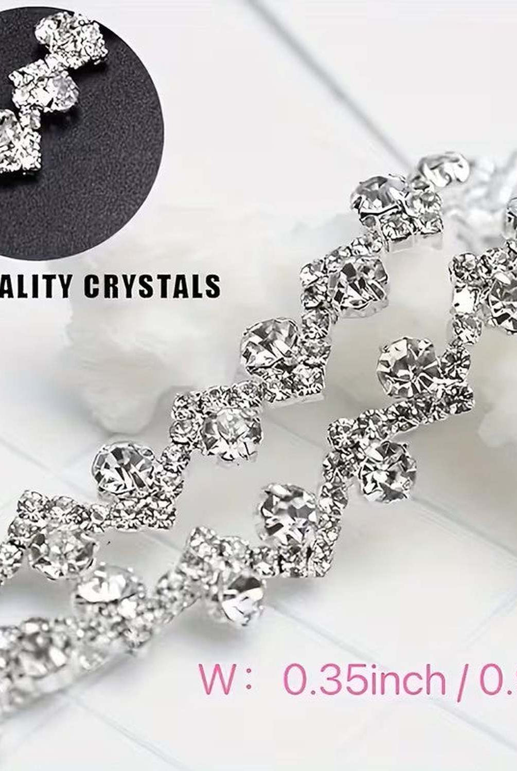 Shop For .35in S Shape Rhinestone Band (3.54 in)