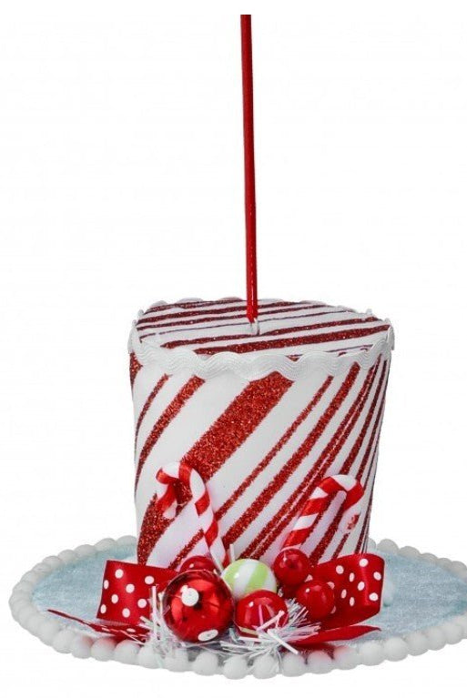 Shop For 3.5inch Gingerbread Peppermint Hat Ornament