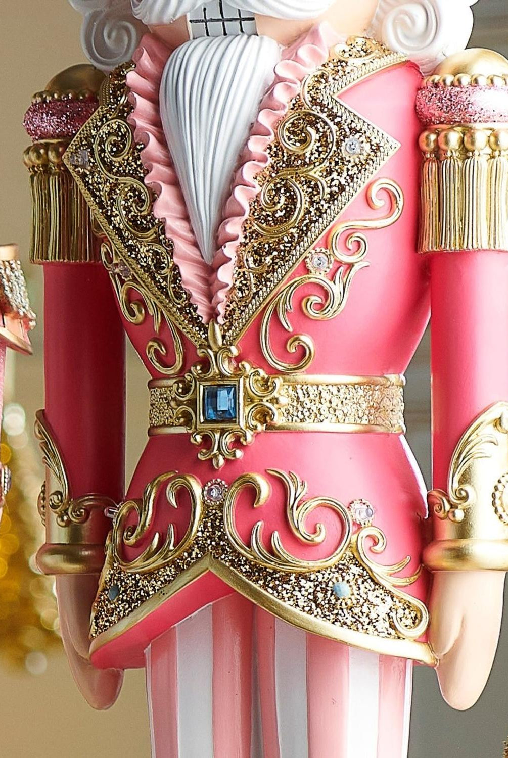 36" Lighted Pink Nutcracker
