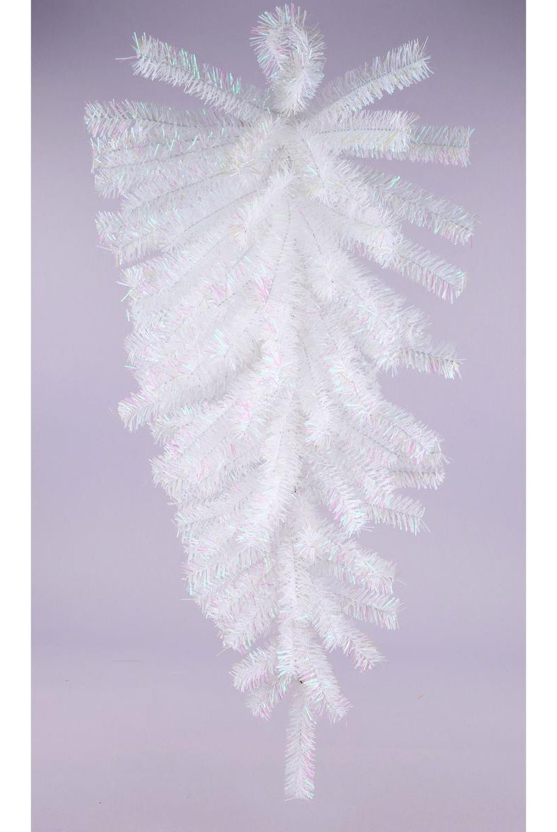 Shop For 36" Metallic Teardrop Swag: Iridescent White