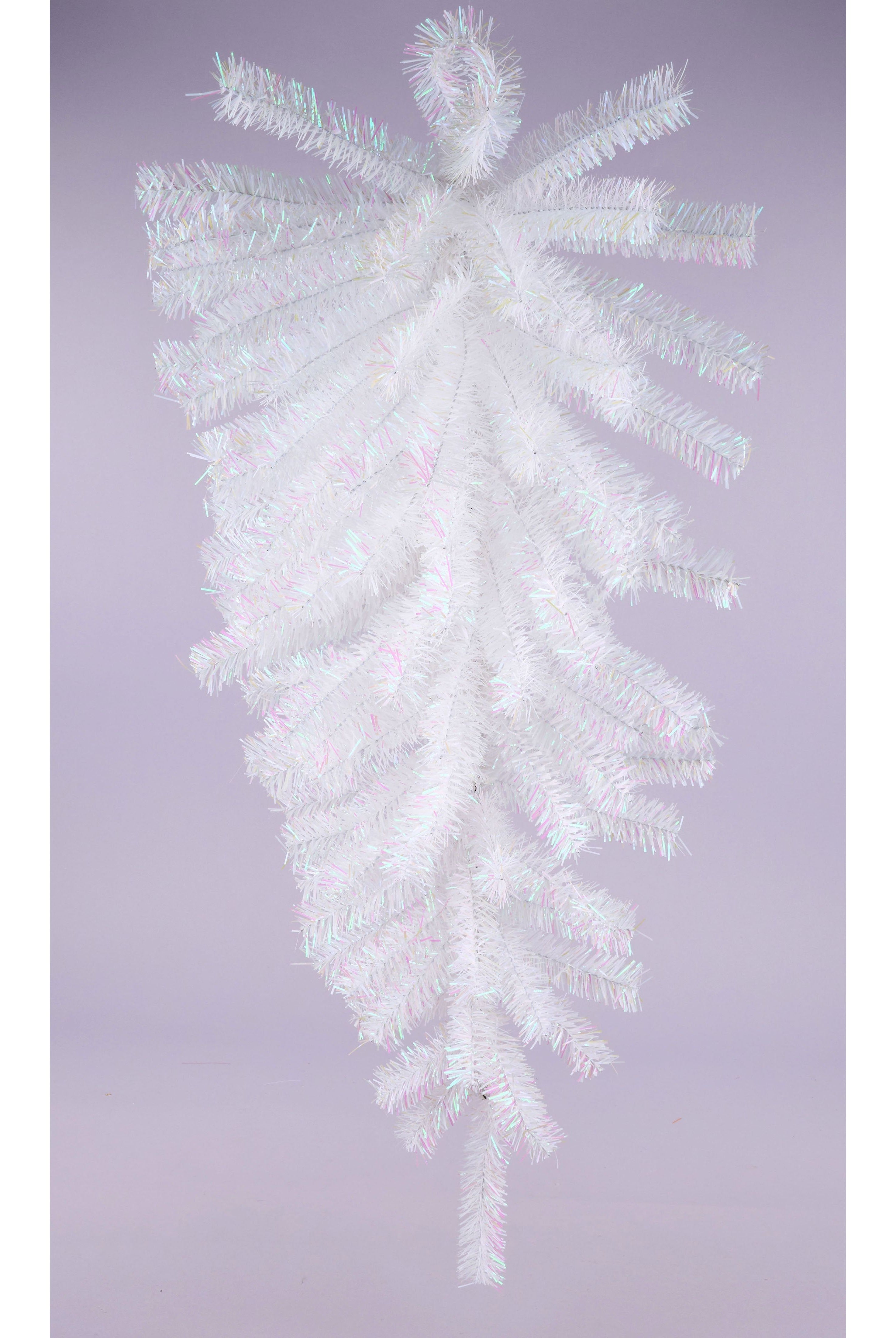 Shop For 36" Metallic Teardrop Swag: Iridescent White