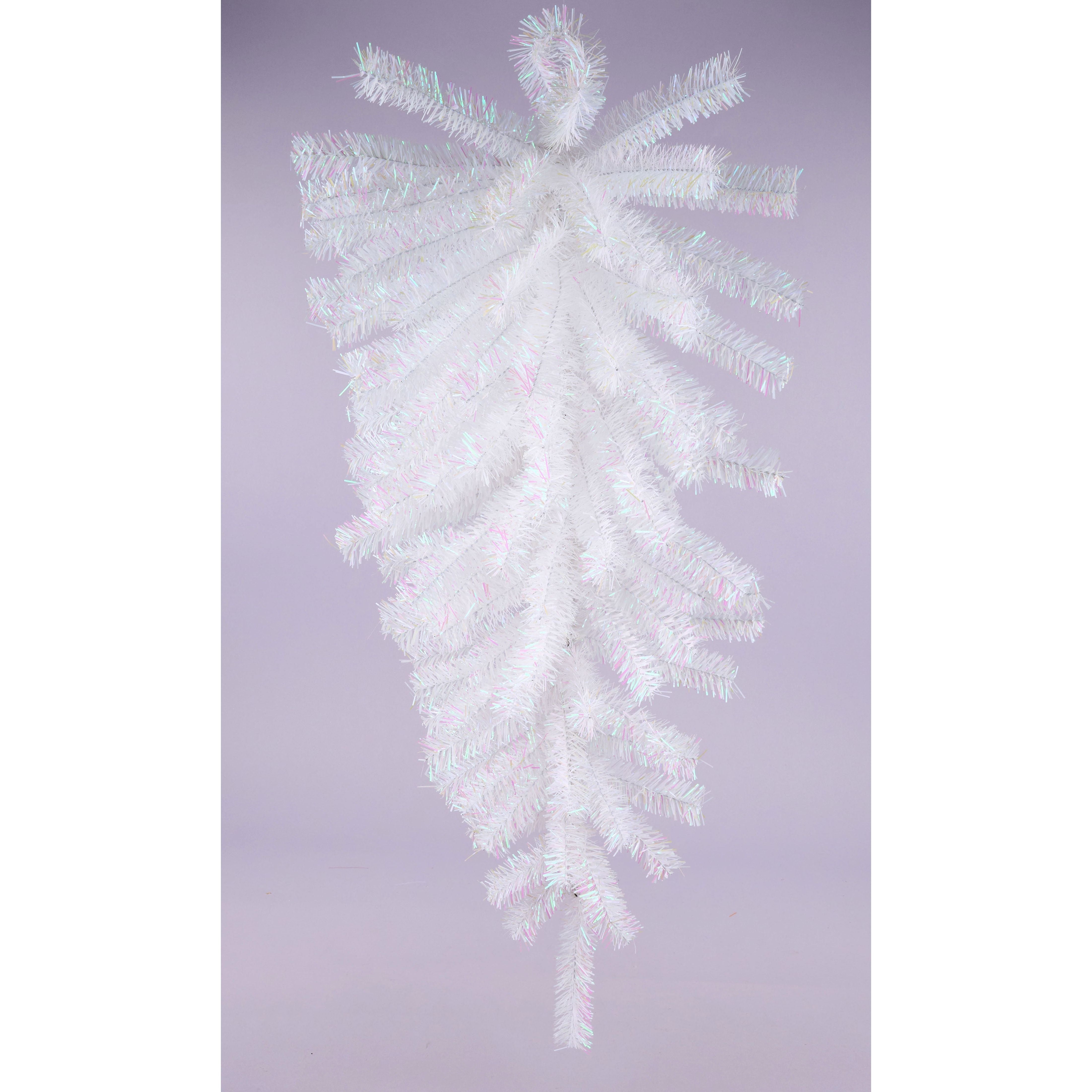 Shop For 36" Metallic Teardrop Swag: Iridescent White