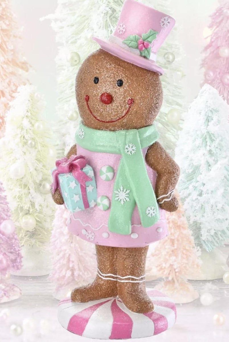 Shop For 36" Resin Outdoor Gingerbread Girl: Pastel