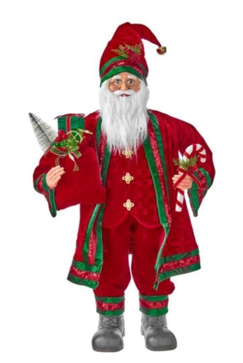 Shop For 36in Velvet Regal Standing Santa