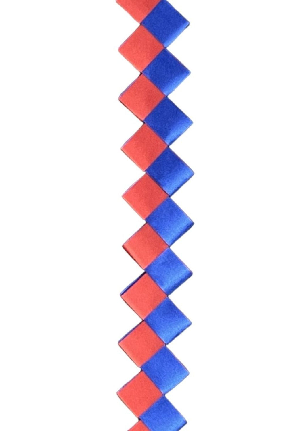 Shop For 36in ZigZag Chain Braid: Royal Blue/Red