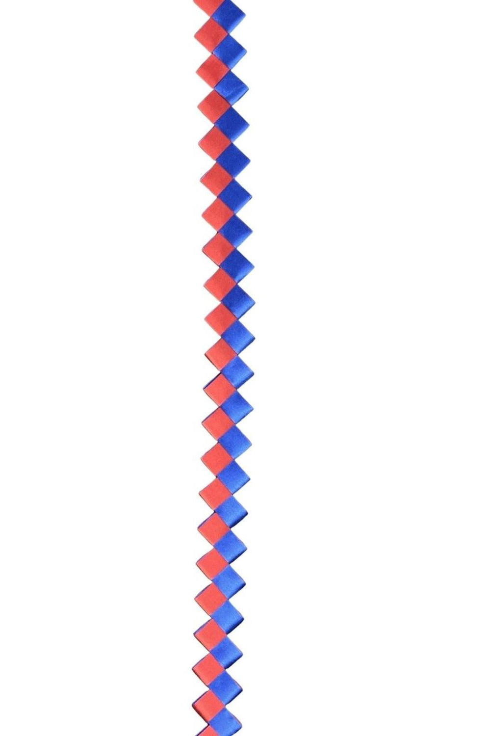 Shop For 36in ZigZag Chain Braid: Royal Blue/Red