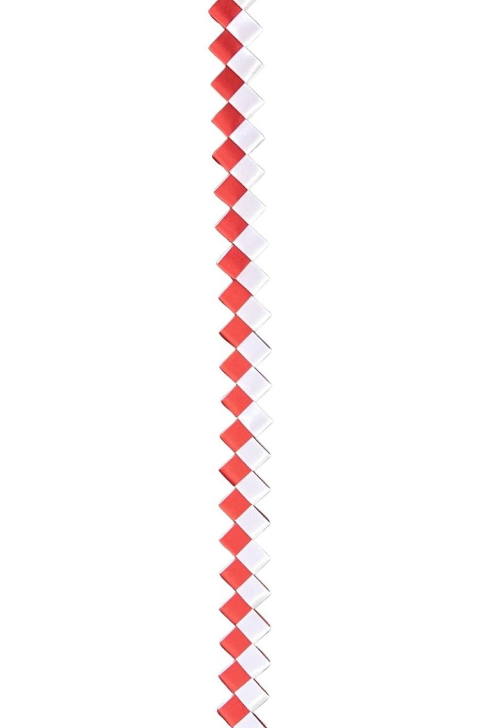 Shop For 36in ZigZag Chain Braid: White/Red