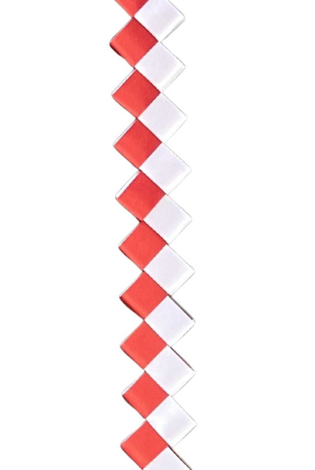 Shop For 36in ZigZag Chain Braid: White/Red