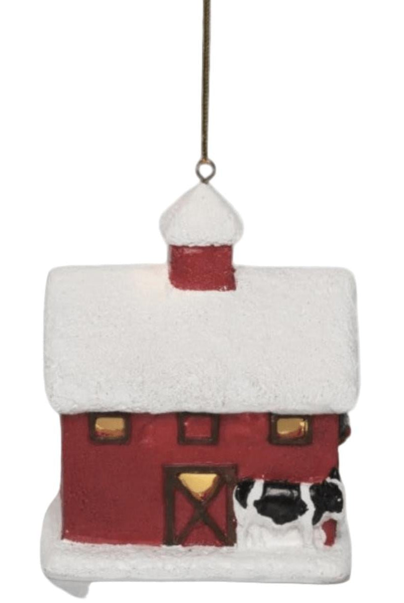 Shop For 3.75in Light Up Holiday Barn Ornaments (Asst)