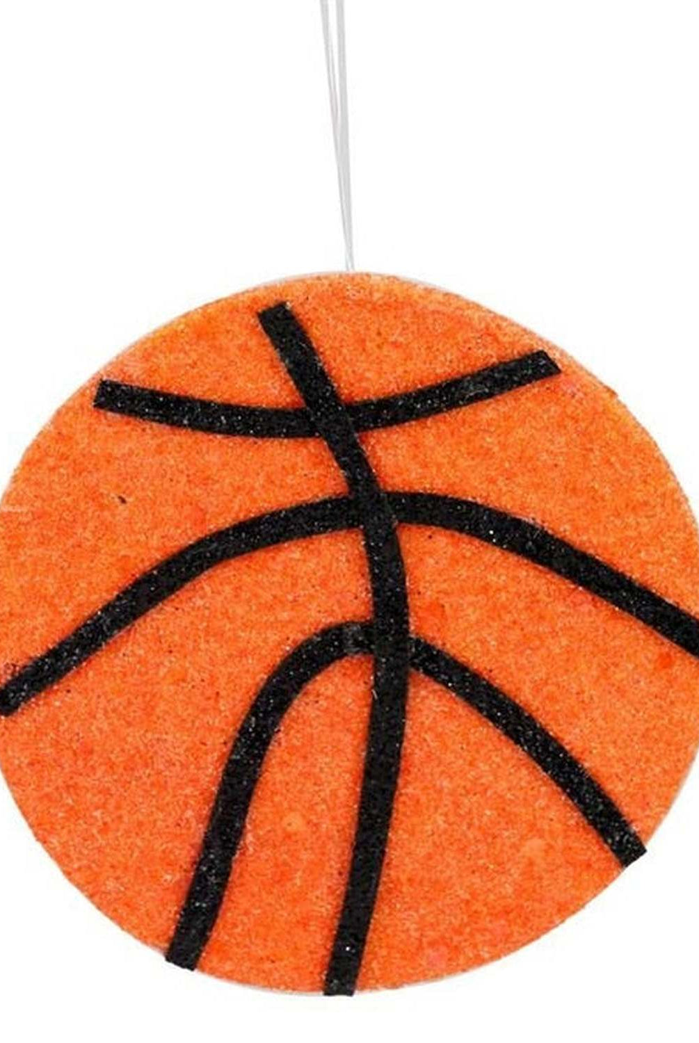 Shop For 3.75in Metallic Glitter Basketball Ornament